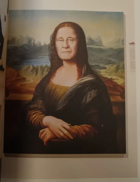 drMáriás "Kádár János Leonardo műtermében" című alkotása