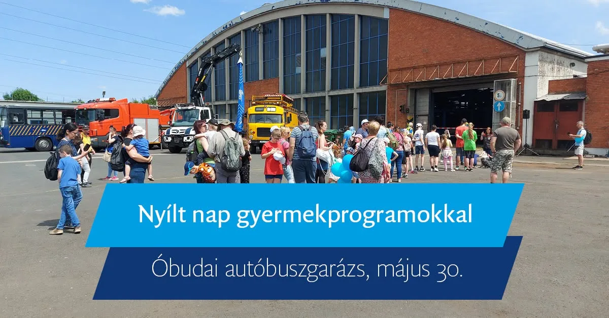 Gyerekek örömére is: nyílt nap lesz szombaton az Óbudai autóbuszgarázsban