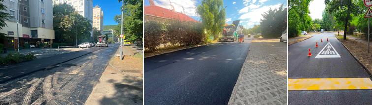 Négy óbudai útszakasz újult meg