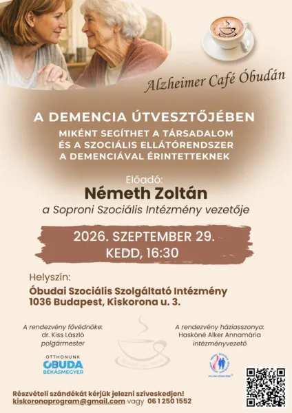 Miként segíthet a társadalom és a szociális ellátórendszer a demenciával érintetteknek? – Németh Zoltán lesz az Alzheimer Café vendége
