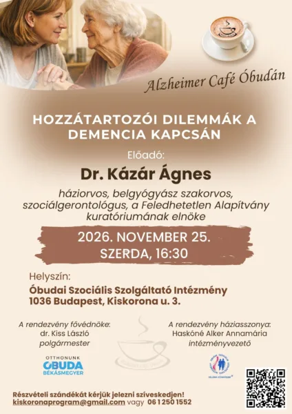 Alzheimer Café Óbudán – Hozzátartozói dilemmák a demencia kapcsán